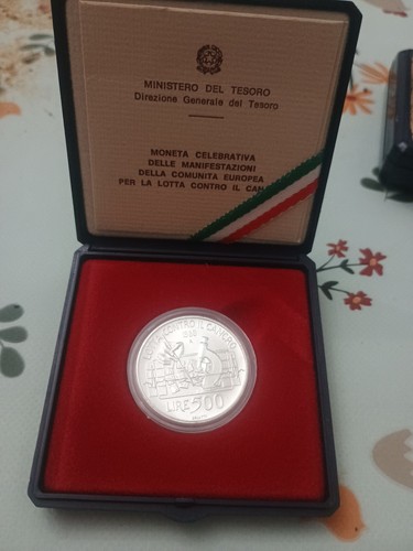 Moneta argento 835 lire 500 - 835,