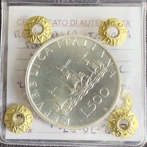 Moneta 500 lire argento lira - argento,