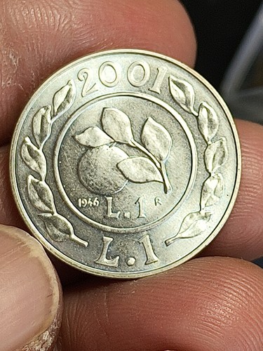 Storia della lira - lira, 2001 