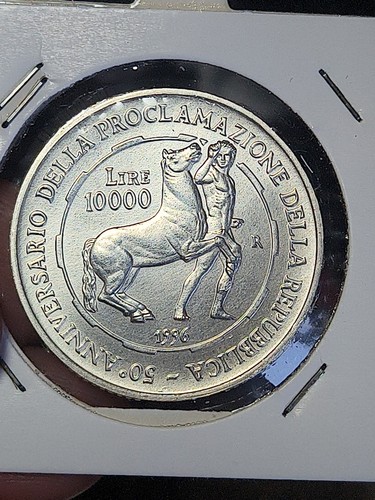 Moneta 000 lire argento - moneta, 10.000