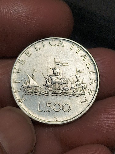 Moneta 500 lire 1959 caravelle - lire,