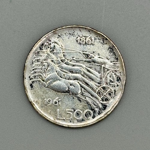500 lire quadriga - in, argento