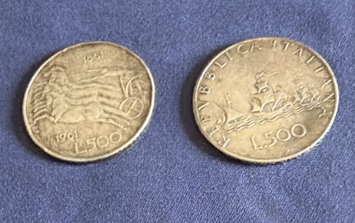 Lotto monete 500 lire - 2,