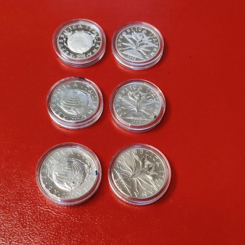 Lotto monete argento verso - 6,