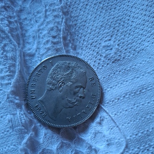Moneta italiana lire 1878 - moneta,