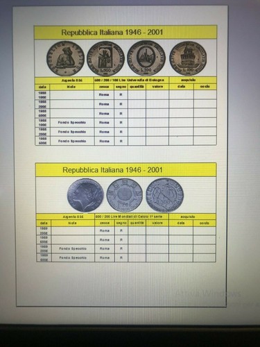 Inventario monete argento - inventario,