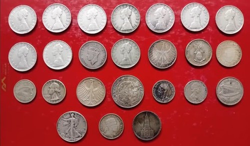 Argento lotto monete - argento, lire