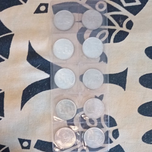Lotto monete italiane 500 - 10,