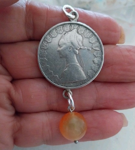 Ciondolo argento con moneta