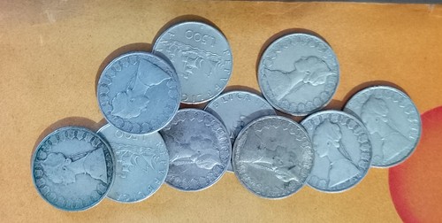 Argento lotto monete - monete, 500